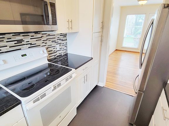 View from kitchen into dining room