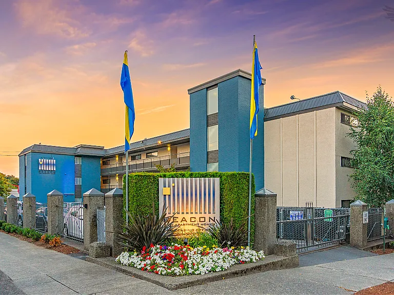 Beacon View Apartments Front Entrance Exterior Monument Sign