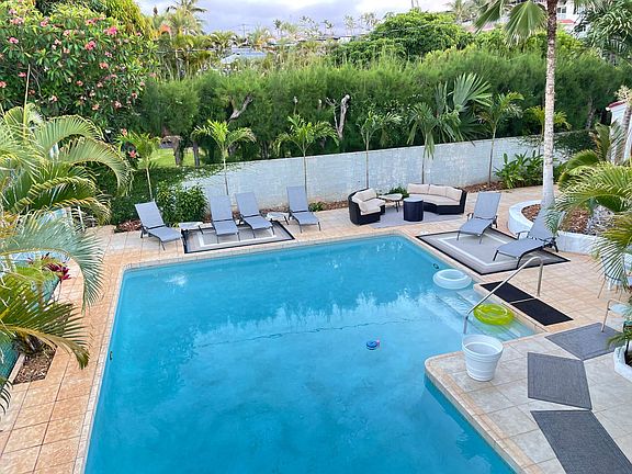 Large pool area.