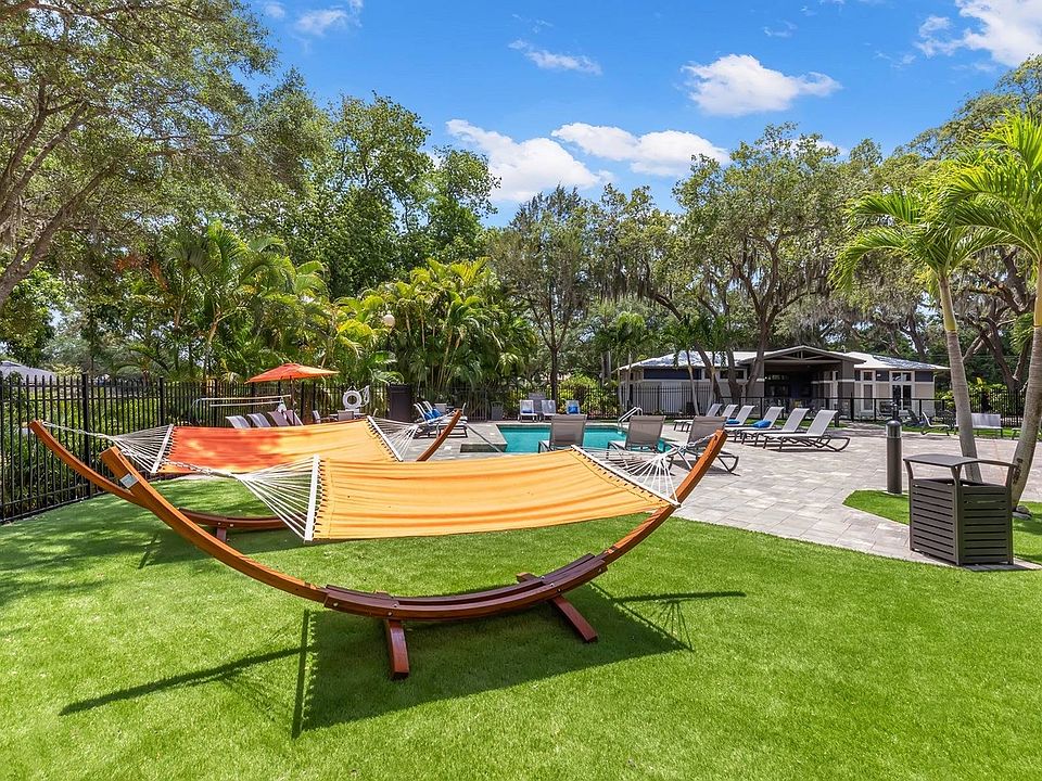 Relax Poolside in Hammocks