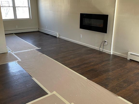 Living room with fireplace