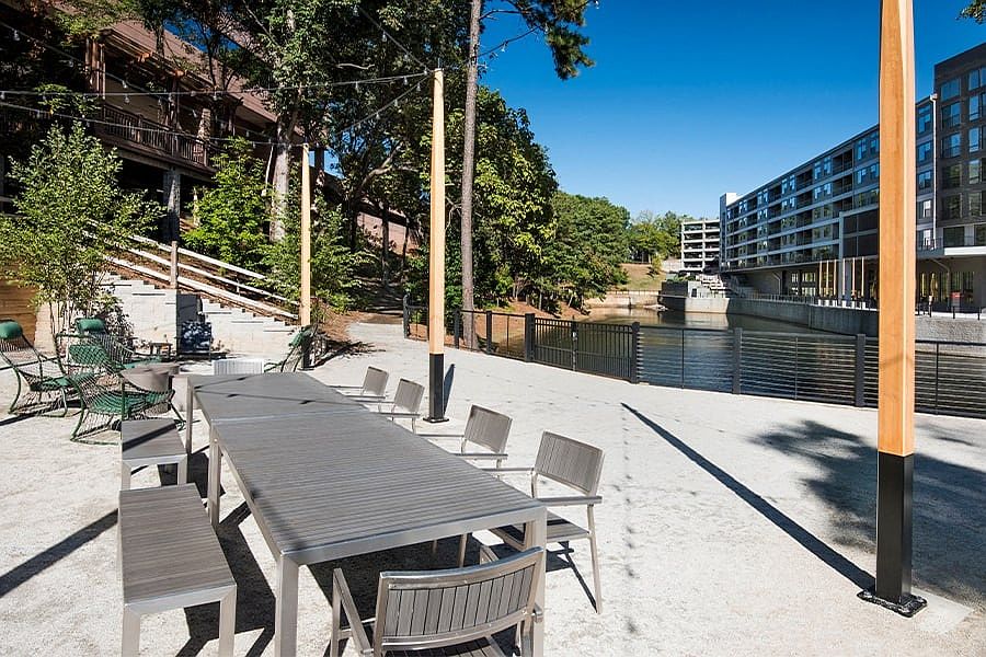 Enjoy a picnic next to the lake at the resident park