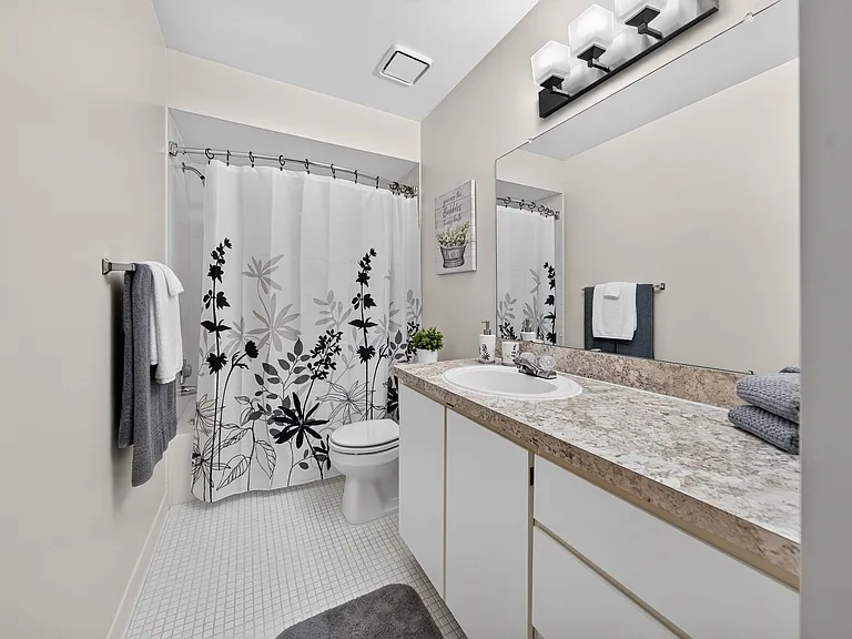 Posh bathroom at Eastwood Village Apartments in Clinton Township, MI.