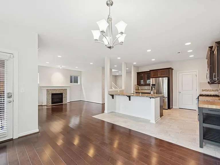 View of dining, kitchen & living room