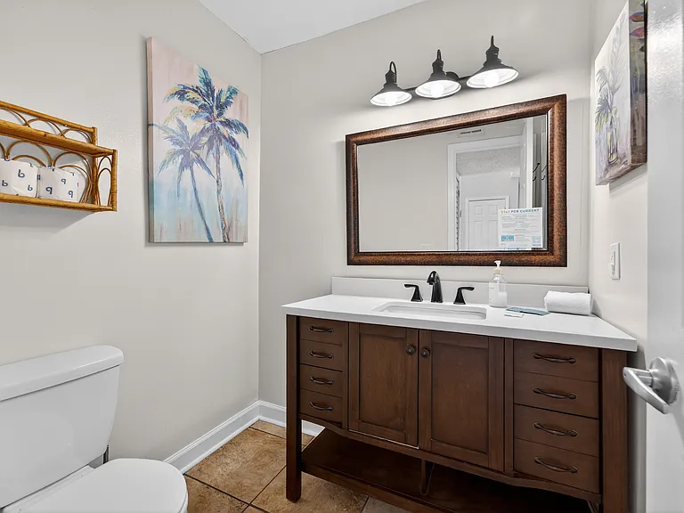 Half bath. First floor