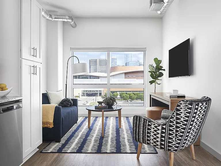 Designer-Furnished Living Area