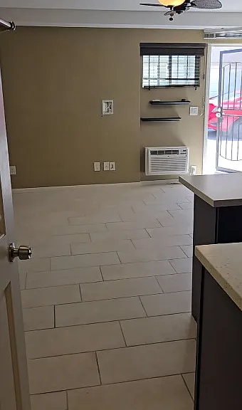 This picture shows the front entrance into the Studio from the Kitchen View area