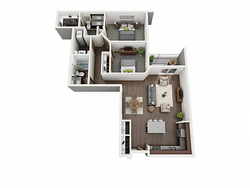Floor plan 2X2 Y