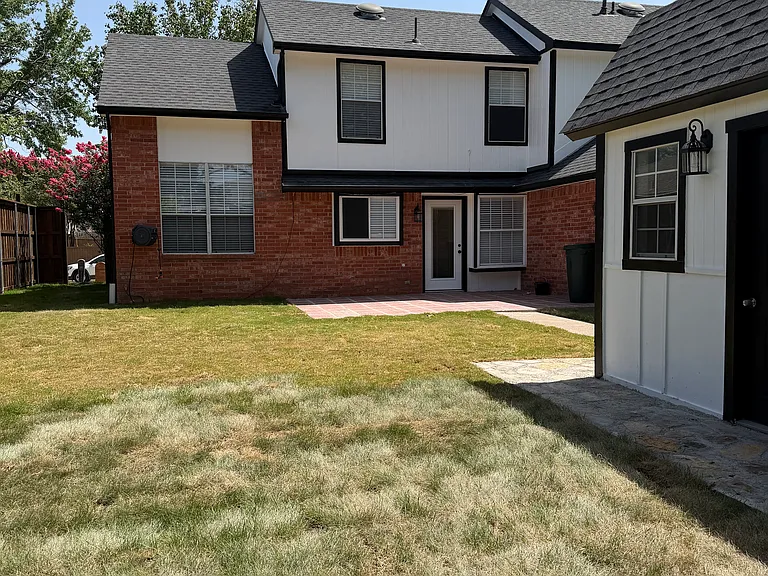 Backyard, separate storage building