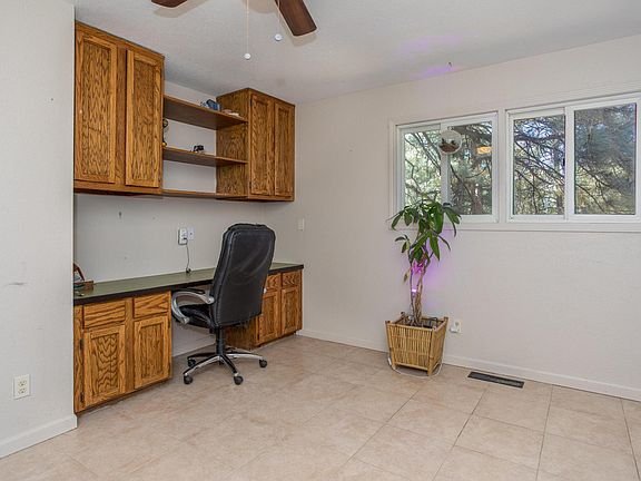 Office area attached to kitchen.