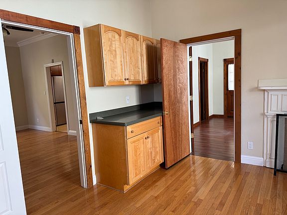 Two of the downstairs bedrooms, each with their private entrance and deck area.