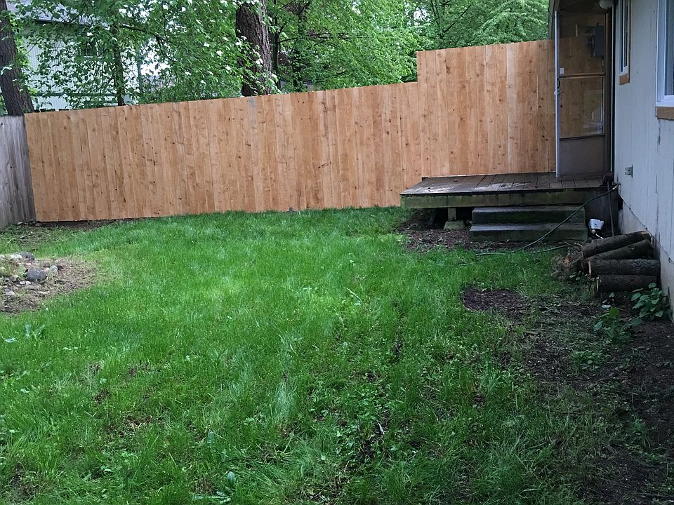 Fenced private backyard