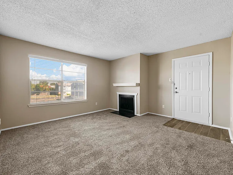 living room/ cozy fireplace