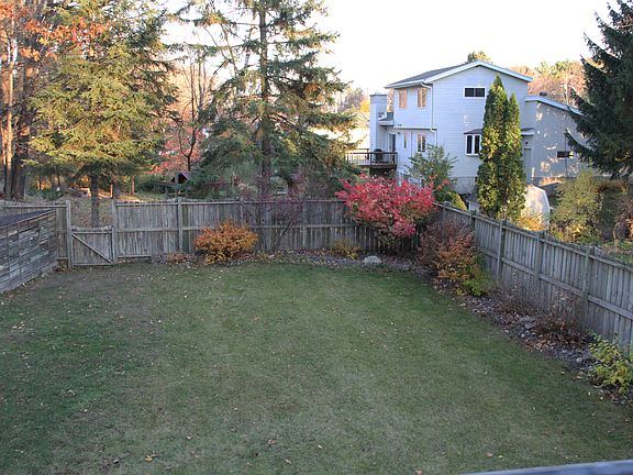 Fenced back yard