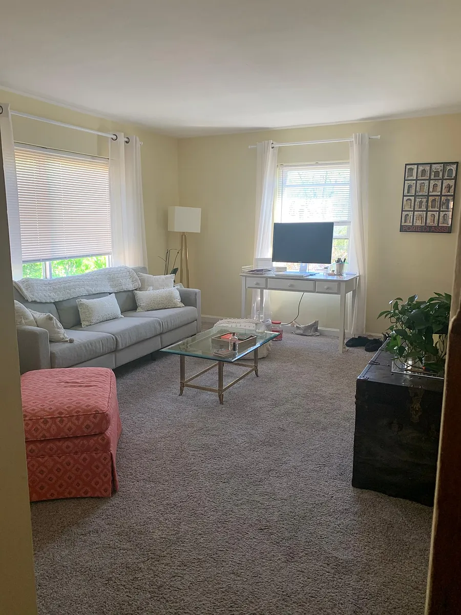 living room - paint is now grey - 2524 Williams Ave #3