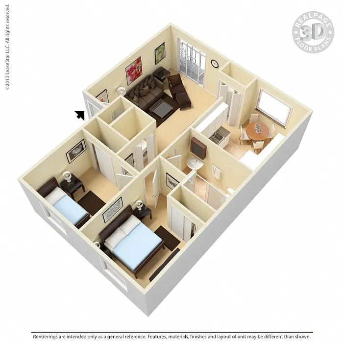 Floor plan Two Bedroom