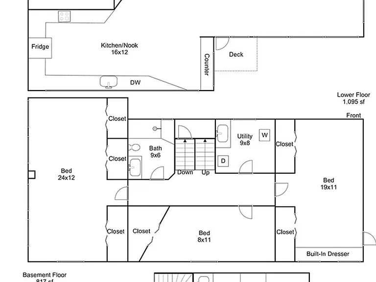 Rental covers the top two floors. Landlord lives on the bottom floor, with his own entrance