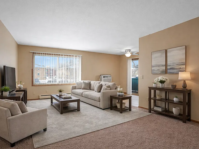 Virginia Terrace Staged Living Room