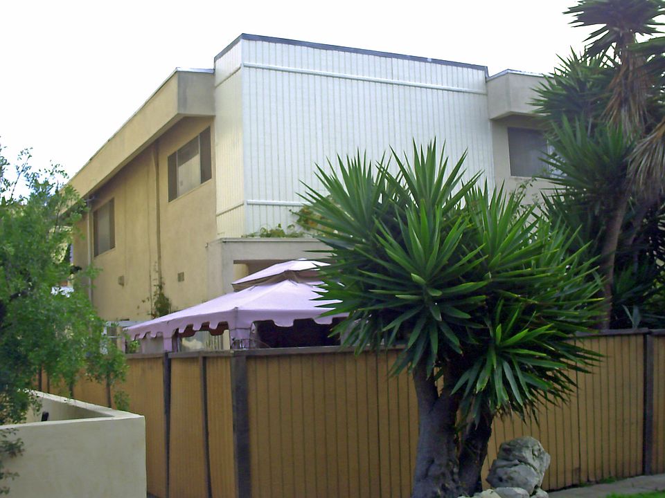 front of the  building