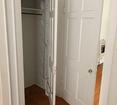 Closet in master bedroom