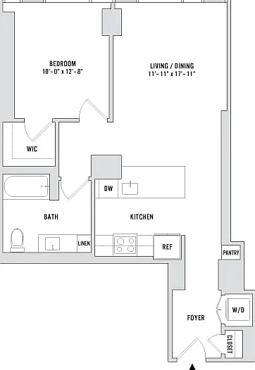 One Bedroom A15 - 827 Sq. Ft. - Residences 710-1910 and 3710-3910 One Bedroom A15 - 827 Sq. Ft. - Residences 710-1910 and 3710-3910