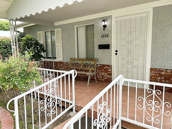Front door and porch.
