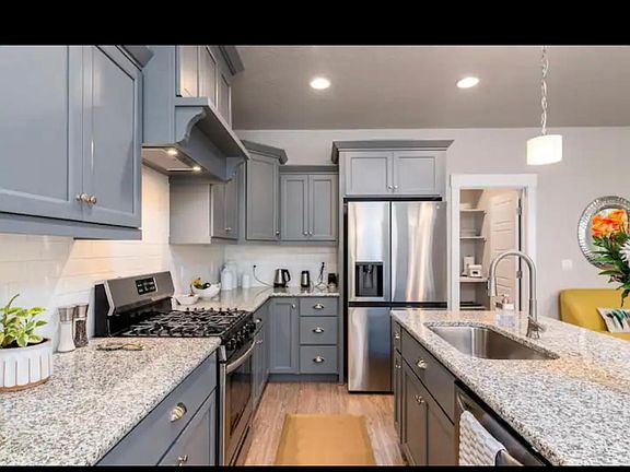 Kitchen with stainless appliances