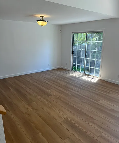 Living Room/Dining Room With New Floors