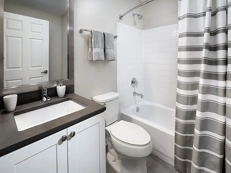 Bath with Quartz Countertops