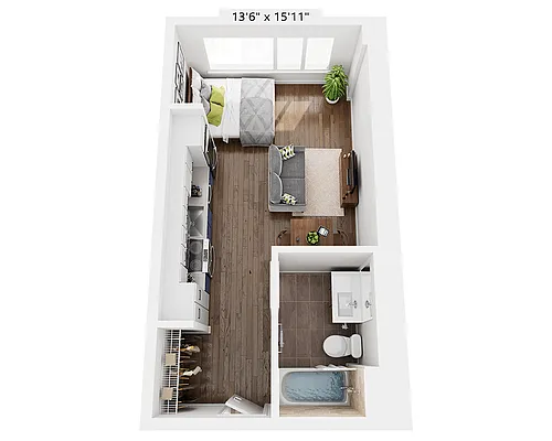 Floor plan Studio E1G
