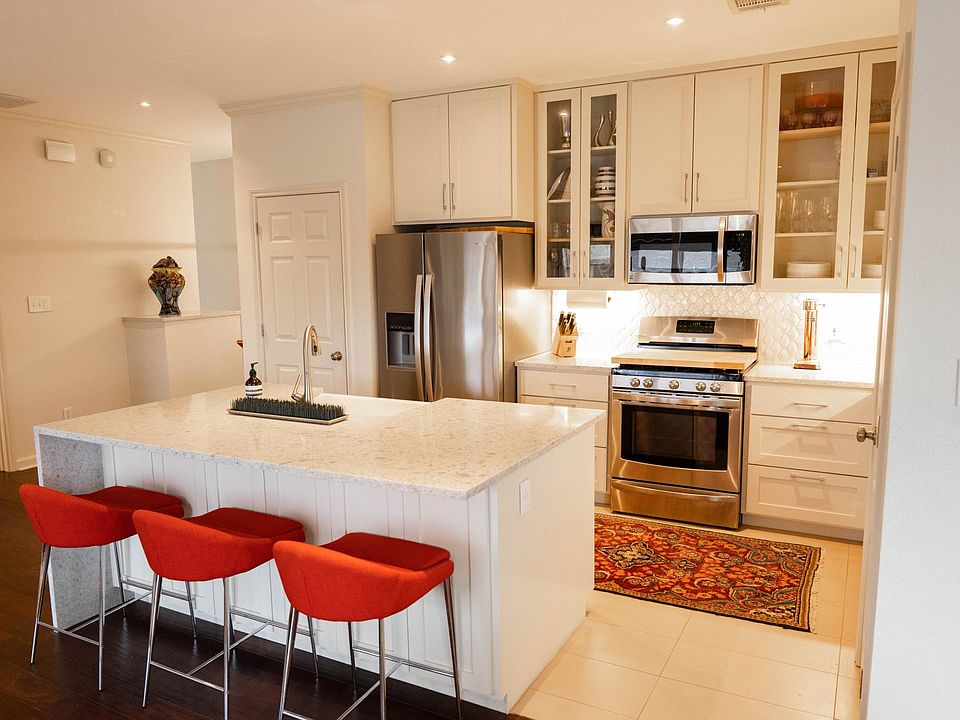 Entertain friends and family at the island with storage underneath.