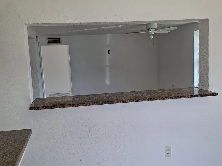 Breakfast nook looking into living room
