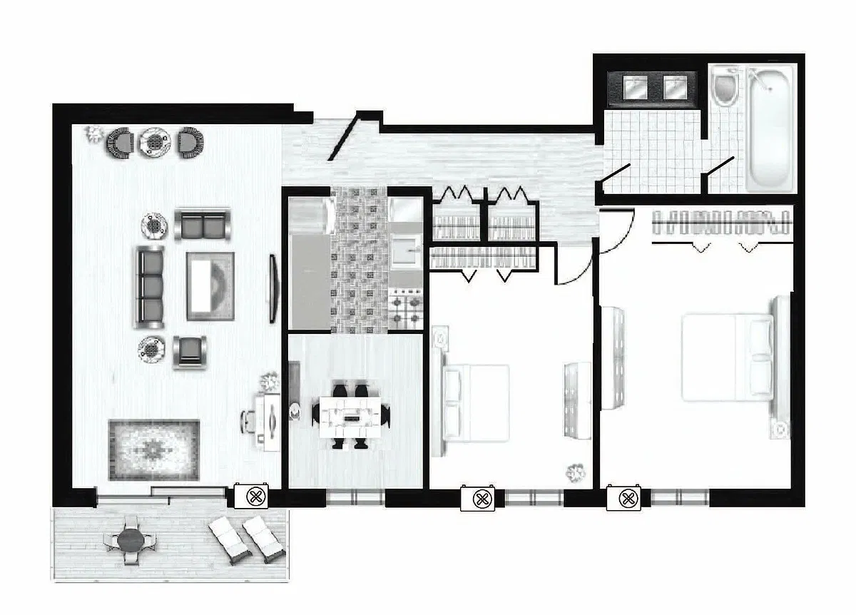 Floor plan 2X1