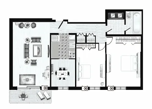 Floor plan 2X1