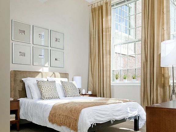 Large sunlit bedroom
