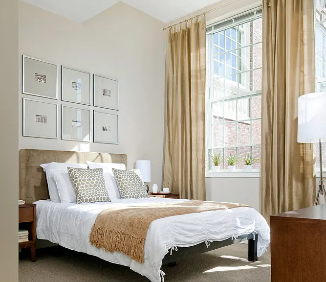 Large sunlit bedroom