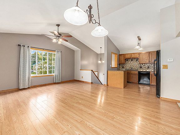 Living room, dining room, kitchen