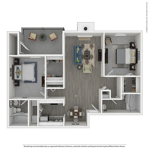 Floor plan Hawthorne - 2x2