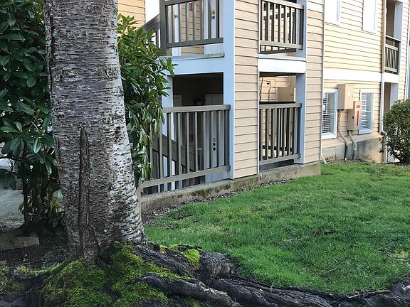 View of front door lower left.