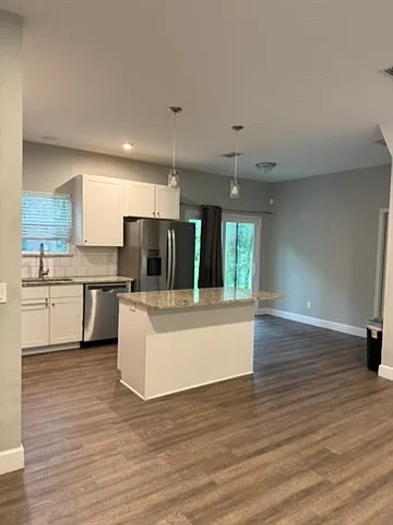 open kitchen/ living room