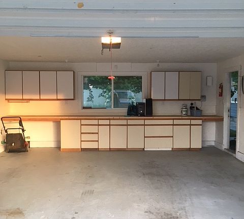 Large 2-car garage