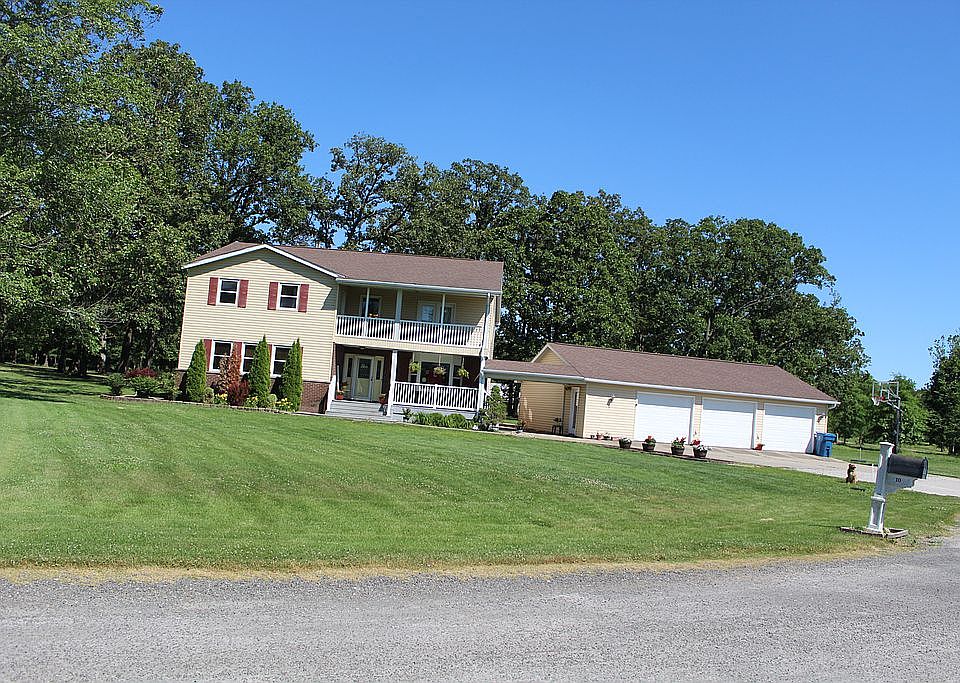 Front with 3 car garage