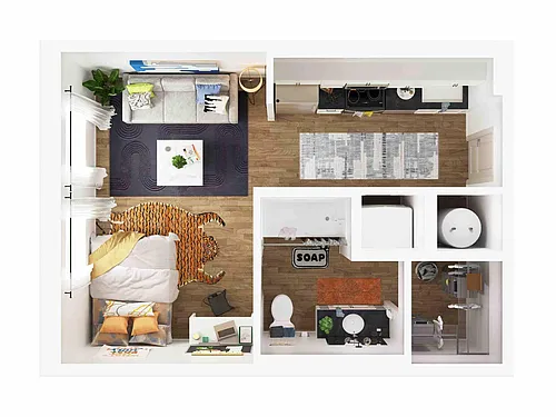 Floor plan Studio