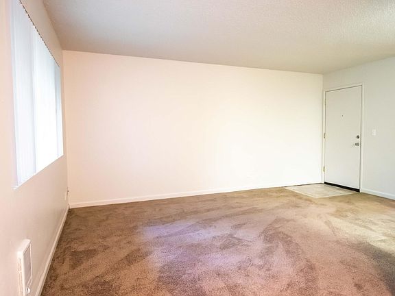1 bedroom Living room (carpets just vacuumed) Some of our apartments have a gray new carpet