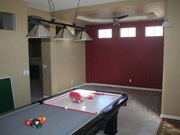 Game room with pool table