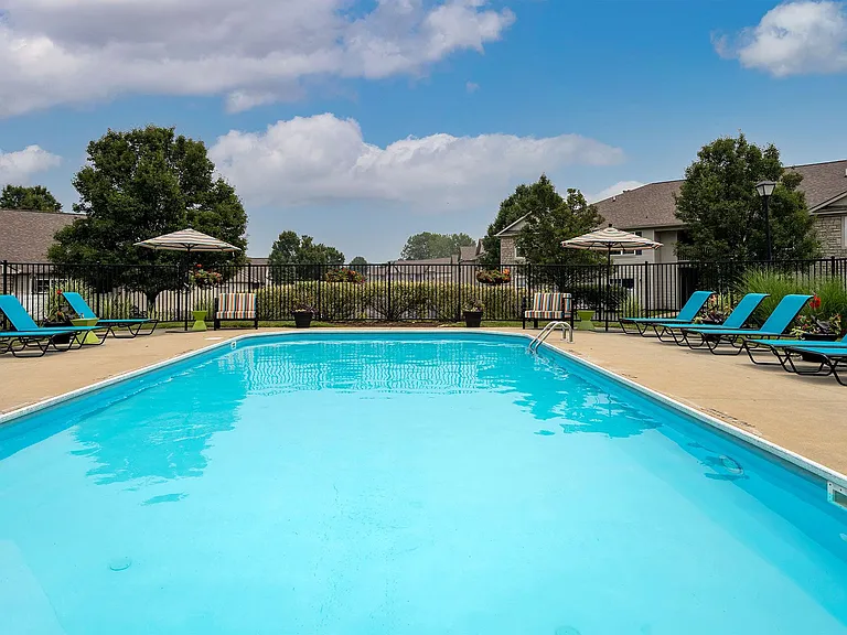 Beautiful view of nature while poolside lounging