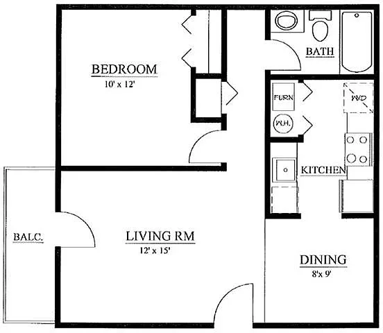 Floor plan 1 Bedroom