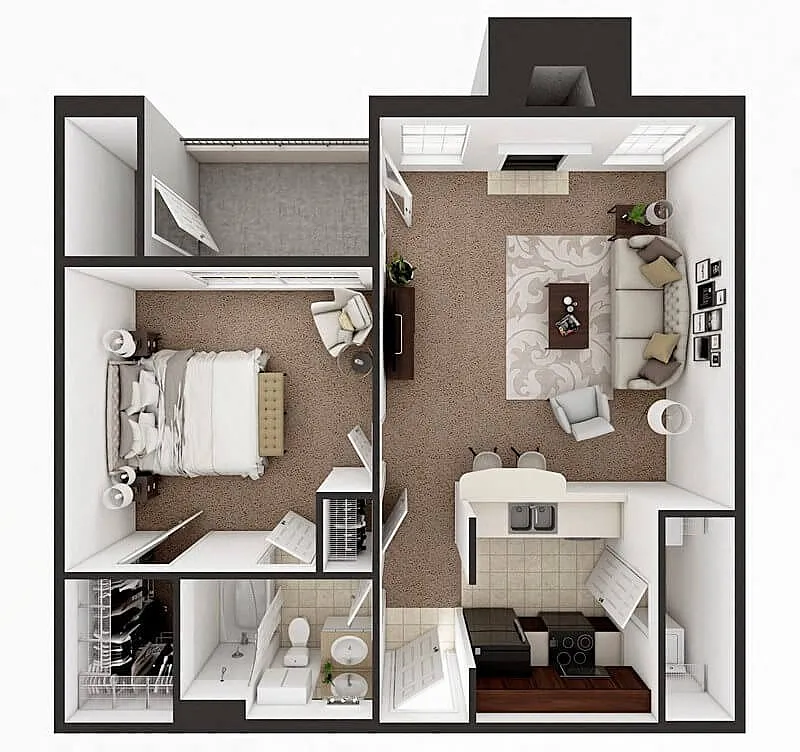 Floor plan Cambridge Up