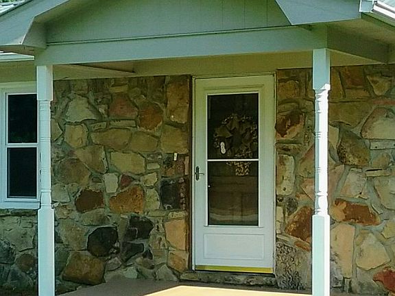 Stone home, new windows.