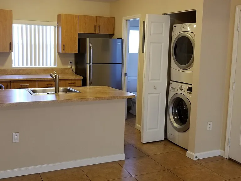 full kitchen + washer & dryer in the unit.